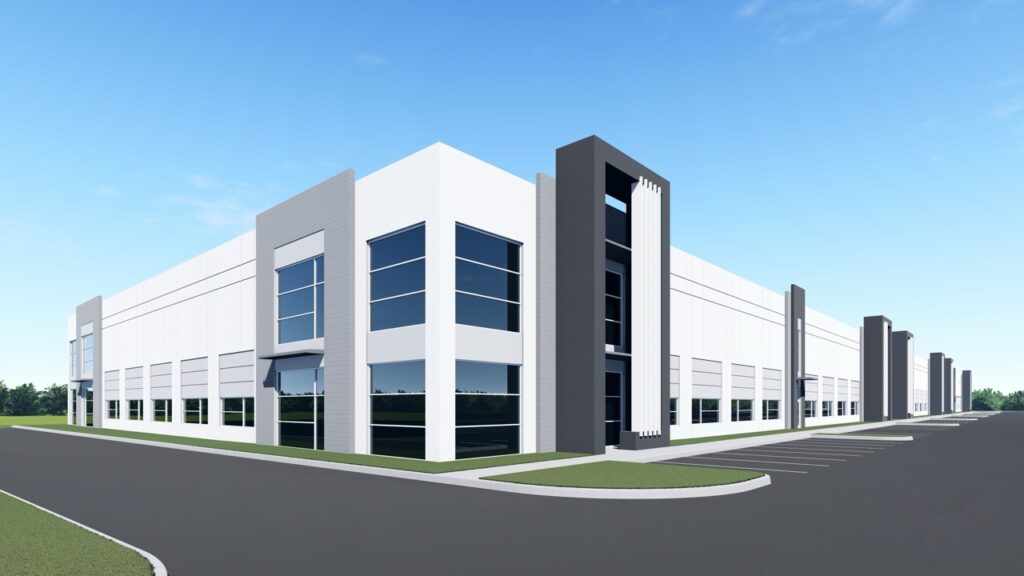 Commerce Lakes Industrial Exterior Rendering in color